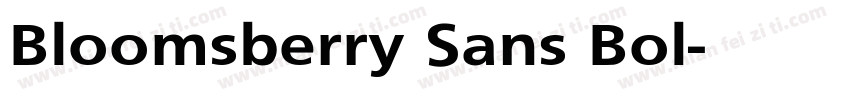 Bloomsberry Sans Bol字体转换